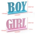thumbnail image 2 of Madera Reveal Decoraciones De Mesa Baby Girl Boy Table Signs Bloques De Letras Blue Pink Table Centerpieces Para Baby Shower Decor matsuzay HA039351-00, 2 of 6