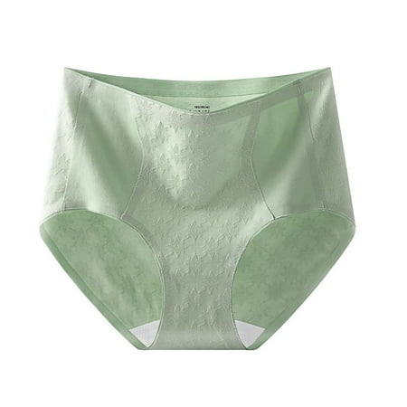 Yuzhih Women s Underwear Cotton High Waisted Stretchy Comfy Panties Plus Size Full Coverage Briefs