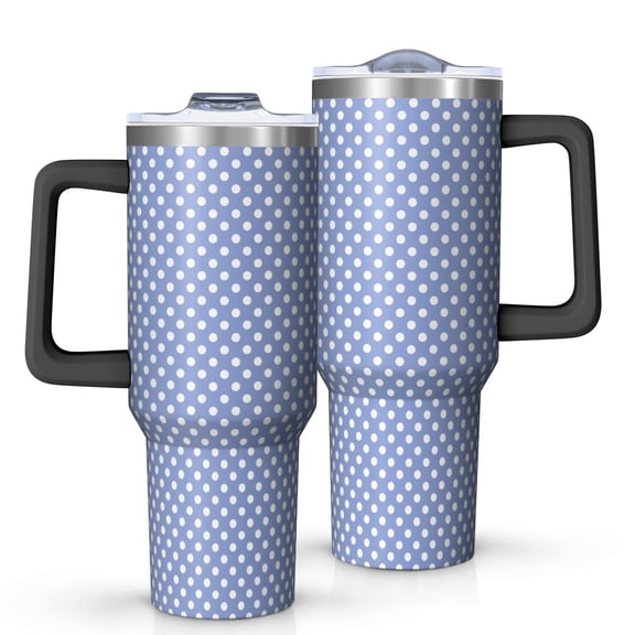 Modern 40oz Tumbler– Stainless Steel Insulated Tumbler with Handle and Straw, Large Capacity Travel Cup for Hot & Cold Drinks