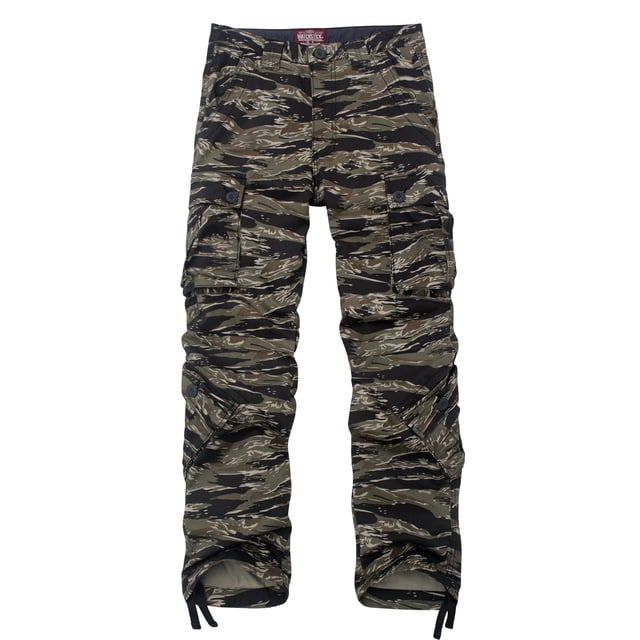 Pantalones Cargo Match Wild Camuflaje Negro Camo 34