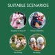 thumbnail image 3 of Christmas Decorations Clearance!! Halloween Christmas Fashion Pet Cat and Dog Bottoming Floral Print Breathable Dress, Size:M, 3 of 5