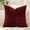 Burgundy, variant on Set of 1 Decorative Cushion Cover 30 x 50cm Soft Corduroy Striped Cross Patchwork Textured Pillow Case Boho Farmhouse Lumbar Throw Pillow Cover for Sofa Bed Patio 12x20 Inch, Black