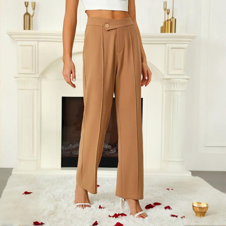 Black Slacks Women High Waisted Woman Work Pants Dress Pants for Women Tall Womens  Dress Pants Wide Leg Pant Women Women's Casual Dress Pants - Walmart.com