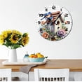 thumbnail image 2 of Eveokoki Birdhouse Round Wall Clock, 12 Inch Analog Quiet Non Ticking Desk Clock for Home Kitchen/Living Room/Bedroom/Bathroom/Office, 2 of 4