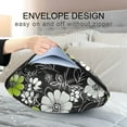 thumbnail image 4 of Yayeee Pillowcase Standard Size Set of 2 Satin Wrinkle Resistant Pillow Case, White Flower Pattern, 4 of 8