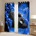 thumbnail image 2 of Manfei Cartoon Console Curtains Pack of 2 (42x84 Each),Modern Video Game Curtains Blackout,Blue Black Bedroom Curtains For Boys Teens,Super Cozy Room Decor, 2 of 6