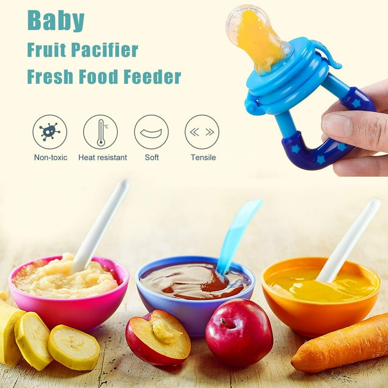 1 Piece Baby Fruit Food Feeder Pacifier, Silione Mesh for Babies 6