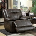 thumbnail image 2 of Dolton Transitional Glider Recliner Single Chair, Brown Finish, 2 of 2