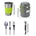 thumbnail image 3 of DJN Up to 70% Off Tableware Outdoor Pot Set 2 Person Portable Camping Cookware With Cup Combination Stainless Steel Black One Size, 3 of 8