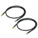 thumbnail image 1 of Cables coaxiales Uxcell 240 Tipo SMA Macho a SMA Hembra Cable coaxial de baja pérdida 2FT Negro 2Pcs, 1 of 5