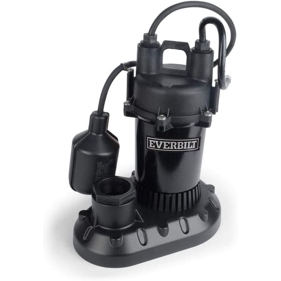 1/2 HP Submersible Aluminum Sump Pump with Tethered Switch$$Tools & Hardware Other