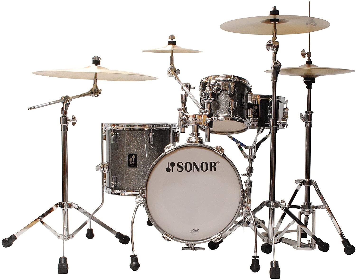 Sonor AQ2 Martini 4-Piece Maple Shell Pack w/ 14" Bass Drum - Titanium Quartz