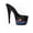 Black/Multi, variant on Shoes E-709-EQUALIZER 7 inch Women's Mule With Neon Equalizer Pattern.