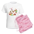thumbnail image 6 of CafePress - Roller Skate Girl Women's Light Pajamas - Women's Short Sleeve Print T-Shirt and Pants Light Cotton Pajama Set, 6 of 7