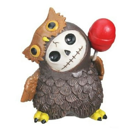 - Furrybones Hootie Skeleton Dressed in a Owl Bird Costume Figurine Statuette New