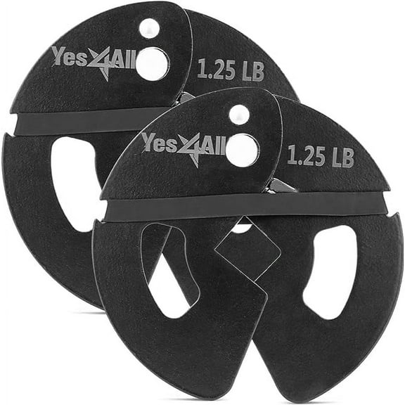 Yes4All 1.25Lb Dumbbell Fractional Weight Plates 2 Pieces - Designed For Dumbbell Training, Micro Loading, And Body Workout