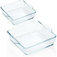 thumbnail image 1 of Square Borosilicate Glass Baking Dish With Handle, 0.8L/1.5L, Multi-Specification Collocation, 1 of 8
