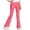 Pink, variant on CheerKidz Children Flared Pants Long Length Ribbed Knit Bottoms Stylish Comfortable Trousers for Kids Girls High Waist Elastic Waist Casual All Season Wear Solid Color Yoga Pants(Red,7-8 Years)