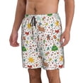 thumbnail image 2 of Naloa Winter Christmas And New Year Deer Men's Beach Shorts, Surfing shorts, Swim trunks, Quick Dry Swim Trunks for Surfing Beach Fun - X-Large, 2 of 9