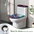 thumbnail image 4 of HELLHERO Sea ​​Turtle Stylish Gifts Polyester Fabric Toilet Seat Covers, Universal, Fits All Toilet Shapes 17"x21" Adjustable, Dustproof, 4 of 5