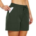 thumbnail image 4 of Women's Hiking Shorts with Pockets Quick Dry Lightweight Outdoor Summer Shorts for Women Fishing Climbing Army Green XXL, 4 of 8