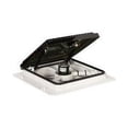 thumbnail image 1 of MaxxAir Ventilation Solutions Roof Vent 00A04401K MaxxFan; Manual Opening; For 14 Inch x 14 Inch; Fits 1-1/8 Inches To A Maximum Of 6-1/2 Inches; With Screen; With 4-Speed Fan; Smoke, 1 of 4