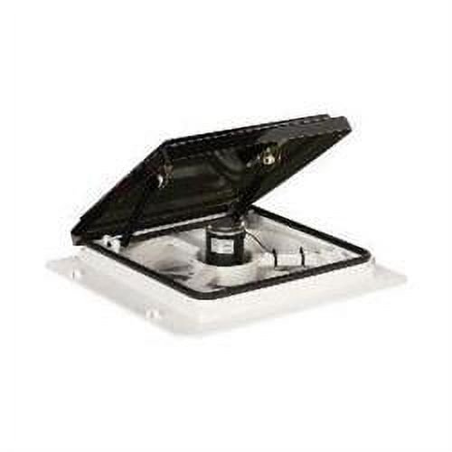 MaxxAir Ventilation Solutions Roof Vent 00A04401K MaxxFan; Manual Opening; For 14 Inch x 14 Inch; Fits 1-1/8 Inches To A Maximum Of 6-1/2 Inches; With Screen; With 4-Speed Fan; Smoke