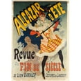 thumbnail image 3 of Jules Chéret 11x14 Black Modern Framed Museum Art Print Titled - Alcazar D'Ete Revue End of the Century (1890), 3 of 5
