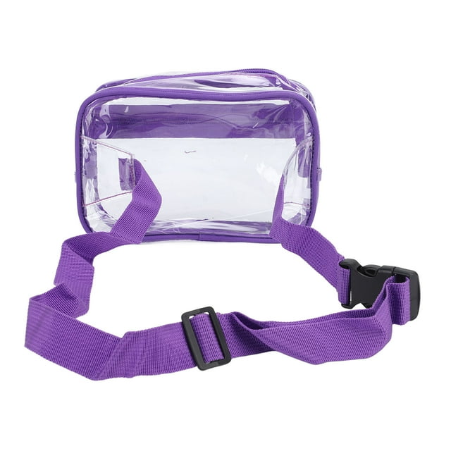 Waterproof PVC Clear Sling Bag, Transparent Large Capacity Adjustable Strap Chest Waist Pack For Sports Travel