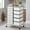 White, variant on Demi Bonn 15-Drawer Rolling Storage Cart, Chrome-Plated Metal Frame, Top Shelf, Lockable Wheels, Round Knobs, White