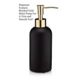 thumbnail image 3 of Essentra Home Matte Black Liquid Soap Dispenser with Gold Pump for Bathroom, Bedroom or Kitchen. Great for Hand Lotions and Essential Oils. 10 Fluid Ounce, 3 of 8