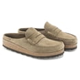 thumbnail image 4 of BIRKENSTOCK Naples Suede Leather Clogs - Moccasin Comfort with Striking Stitching and Cushioned Cork-Latex Footbed - Multiple Colors & Sizes, 4 of 5