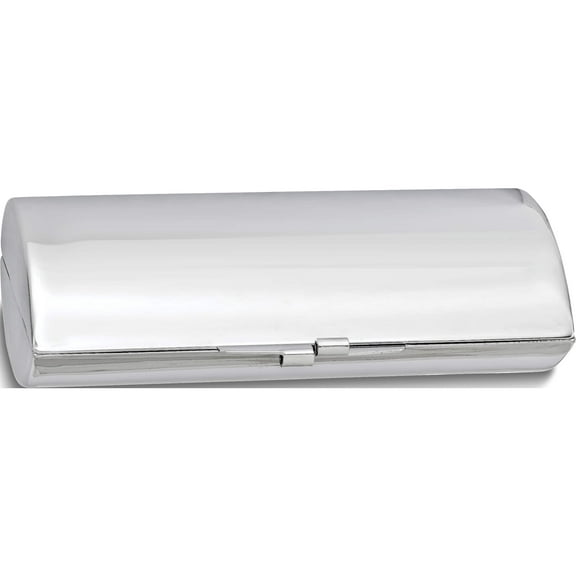 Fashion Silver-Tone Lipstick Case With Mirror (1.75 X 3.5) Made In China gm16881