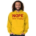 thumbnail image 5 of Nope Not Today Tomorrow Sarcastic Hoodie Sweatshirt Women Men Brisco Brands 4X, 5 of 6