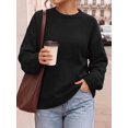 thumbnail image 3 of BTFBM Oversized Sweaters for Women Fall Clothes Crewneck Winter Outfits Drop Shoulder Tunics, Long Sleeve Pullover Tops, Loose Fit Tunic Tops, Casual Cozy Fashion Clothing, Going Out Outfits, 3 of 11