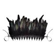 thumbnail image 2 of 2x Punk Fashion Black Feather Shoulder Wrap Cabo Gargantilla Shrug Shawl para Showgirl Brasil Stage Performance Prom Damas Y Niñas Yinane Traje Gótico, 2 of 8