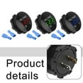 thumbnail image 2 of qifei 1pcs Car Marine Motorcycle LED Digital Volt Tester Meter Voltage Battery Gauge, 2 of 6