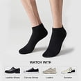 thumbnail image 5 of NovForth Men's Ankle Socks Breathable Low Cut Sports Socks, Women's Cotton Socks, 6 Pairs/8 Pairs, Sizes 6-13, 5 of 7