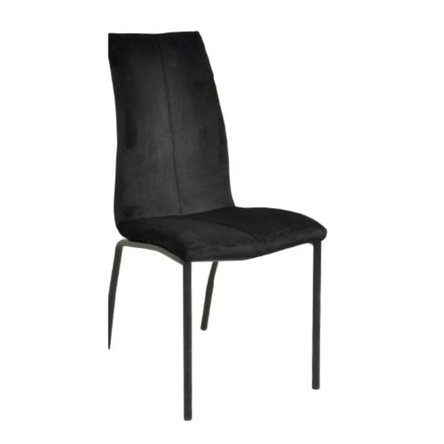 SILLA AURORA VELVET NEGRO