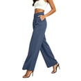 thumbnail image 7 of ThriftyPlait Womens High Waisted Dress Pants Casual Flowy Business Pants Trendy Elegant Loose Fit Wide Leg Trousers with Pockets for Work, 7 of 7