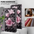 thumbnail image 4 of for Xiaomi Redmi A1 Wallet Case with Card Slot Holder Kickstand - Lovely Colorful Pattern PU Leather Flip Phone Case Cover for Xiaomi Redmi A1 Black Pink Flower, 4 of 14
