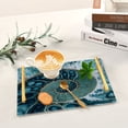 thumbnail image 6 of Iauyy Modern Square Bathroom Tray with Handles - Acrylic & Aluminum Alloy Vanity Countertop Organizer ，Shell Of The Stone Mautilus, 6 of 7