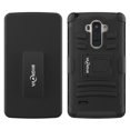 thumbnail image 2 of LG G6 Case, Mignova Rugged Plastic Heavy Duty Armor Holster Defender Full Body Protective Hybrid Case Cover with Kickstand and Belt Swivel Clip for LG G6 2017 Release (Black), 2 of 5