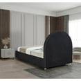 thumbnail image 4 of Meridian Furniture Milo Black Fabric Twin Bed, 4 of 7