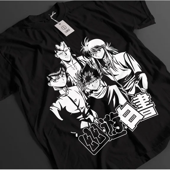 RARE Yu Yu Hakusho Shirt Yusuke Tshirt Hiei T-Shirt Yoko Kurama Top Anime Unisex Tee