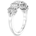thumbnail image 4 of IGI Certified Oval Shape Lab Grown Diamond Anniversary Band Ring For Women | 5 Stone 4 CT TW In 14K White Gold | FG-VS1-VS2 Quality Portia Friendly Diamonds Band Ring, 4 of 5