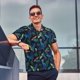 thumbnail image 4 of Balery Dinosaur Camisa Polo de Hombre con Estampado, de Manga Corta y Tejido Medio, Camisa Tipo Golf Polo-Medium, 4 of 6