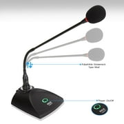 Pyle - Conference Gooseneck Adjustable Desk Microphone, Desktop Table Mounted Condenser Mic