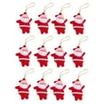 thumbnail image 4 of CATIEBYE Red Mini Santa Claus Pendants 24Pcs 1.97X1.77In, 4 of 8