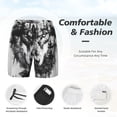 thumbnail image 3 of Fuzoiu Majestic Wolf Landscape Print Men's Swim Shorts,Quick-Dry Double-Layer Swim Trunks,Board Trunks,Beach Shorts Swimwear Bathing Suits-XX-Large, 3 of 6